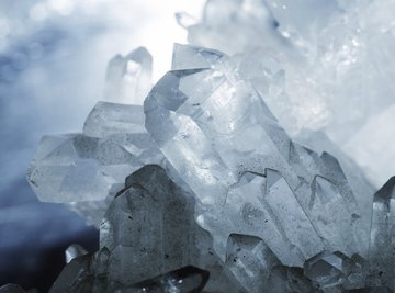 Quartz crystals are often used as semi-precious gems.