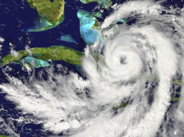 Hurricanes are not only extremely powerful but unusually large weather systems.