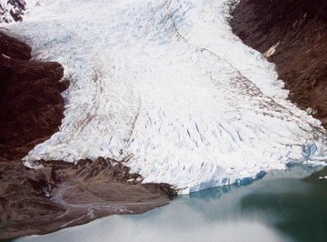 The Earth is losing many major glaciers due to global warming.