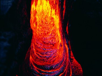 Magnetic crystals don't orient to the poles until the magma cools.