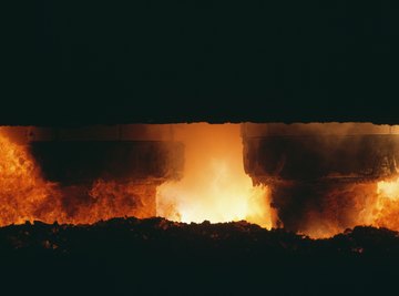Furnaces help in the smelting process to extract metals.