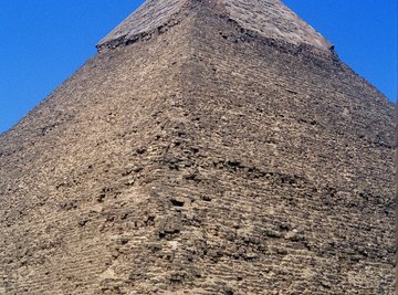 The pyramids are a testament to the Egyptians' ability to quarry and move granite.