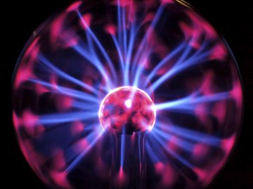Close-up of a plasma ball