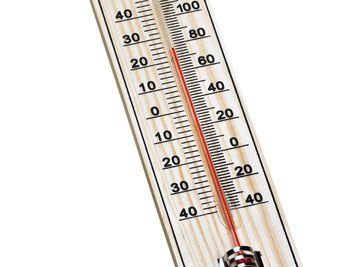 Celsius scale thermometer for measuring weather temperature