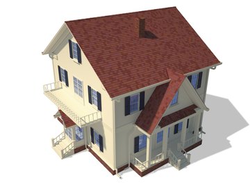 3D model of a home.