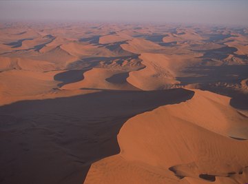 Coastal deserts like the Namib Desert experience mild temperatures.