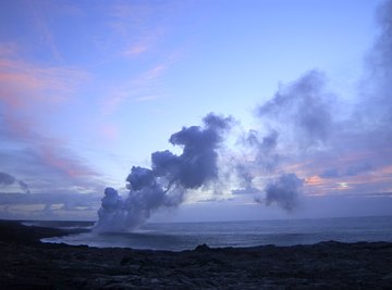 The islands of Hawaii are composed of shield volcanoes.