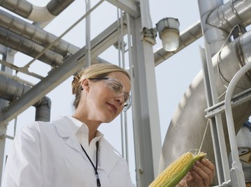 Ethanol fuel blends use a biofuel that's usually made from corn.