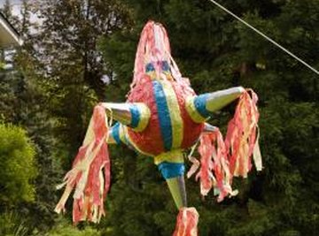 Use paper mache to make beautiful pinatas for birthday parties.