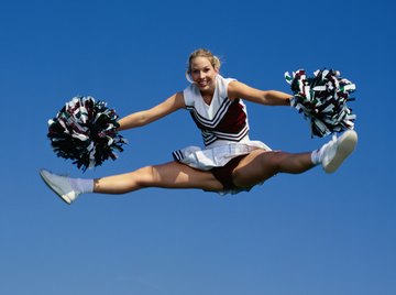 Many facets of cheerleading can be shaped into a science fair project.