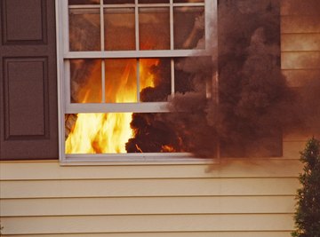 Fire retardants prevent polyethylene from burning.