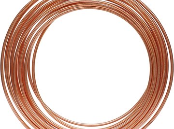 Pure copper is used to make electrical wire and plumbing materials.