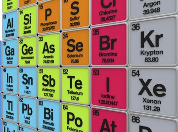 Atomic number and atomic mass can be found in the periodic table of the elements.