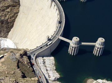 The Hoover Dam is an example of hydroelectric power.