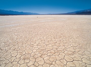 The Gobi Desert has little sand but very rocky terrain.