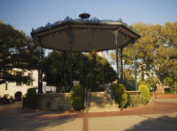 You must remove rust from gazebos before repainting.