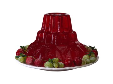 Gelatin, often recognized as Jello, is used in many foods, including jams and preserves.