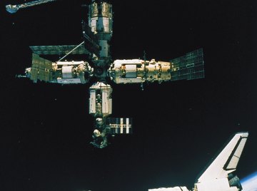 Space shuttles carried many experiments to the International Space Station.