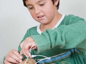 Choosing a science experiment involving electricity, such as a potato battery, makes learning fun.