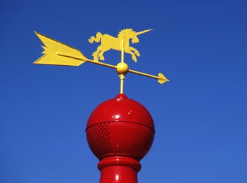 Kids can make a homemade weather vane with simple household items.
