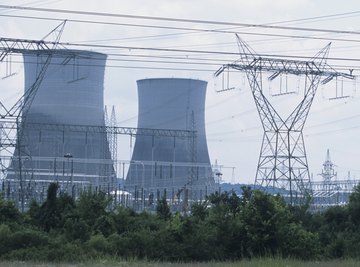 Nuclear power plants deliver energy through a shared electrical grid.
