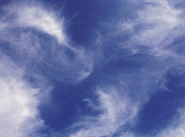 Cirrus clouds are wispy and develop at high altitudes.