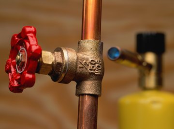 Copper pipes can be subject to corrosion that results in pin-hole leaks.