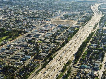 Cars, factories and homes all contribute to air pollution.