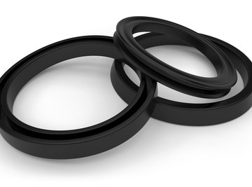 Synthetic rubber compounds are widely used in seals that stop leaks.