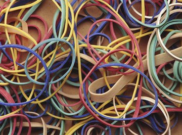 An assortment of elastic bands.