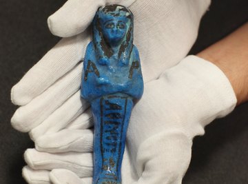 Egyptian faience simulated the blue-green hue of turquoise.
