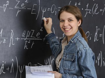 A college student in an advanced math class.