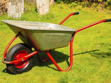 Wheelbarrows are compound machines made up of a lever and a wheel and axle.