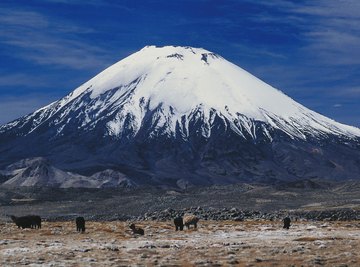 Stratovolcanoes are often dominating features of a landscape.