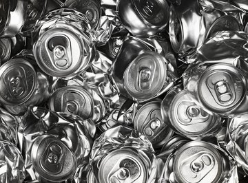 Recycled aluminum cans cost money to melt down, handle and transport, but their value as a commodity offsets these costs.