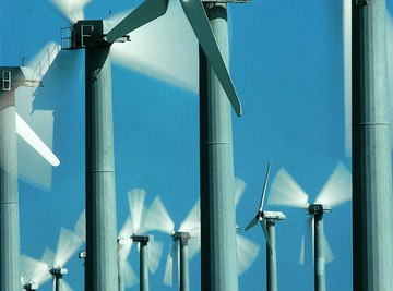 Horizontal wind turbines look like the fans you might have in your house.