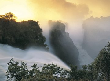 Victoria Falls in Zimbabwe.