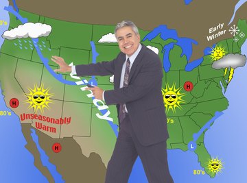Meteorologists use scientific principles to come up with weather forecasts.