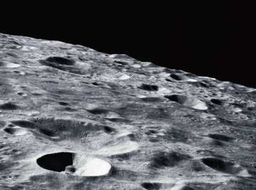 The moon's surface can be disturbed by solar wind storms.