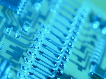 A thermocouple detects sensitivity to heat in electronic devices.