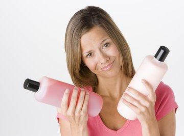 Bottles for personal care products are made of recycled polyethylene.