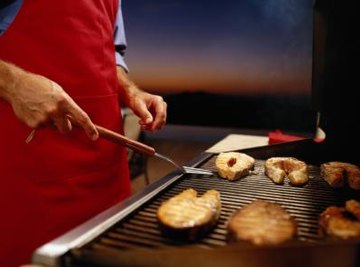 Propane barbecue grills deliver carefully regulated, even heat.