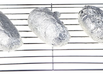 Aluminum foil maintains its strength at baking and broiling temperatures.