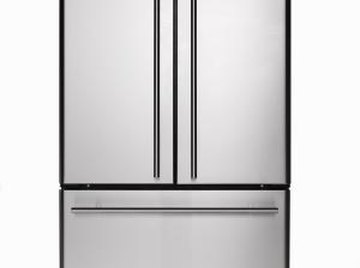 Stainless steel is commonly used for appliances, such as refridgerators.