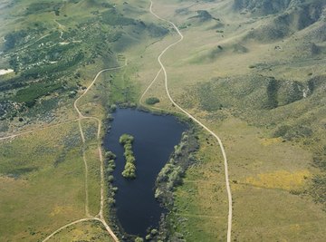 San Andreas Fault in California was formed by plate tectonics.