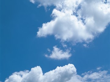 Clouds distribute water across the surface of the earth.