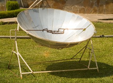 Some solar ovens resemble satellite dishes.
