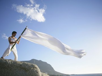 A flag is useful for gauging the speed of light to breezy winds.