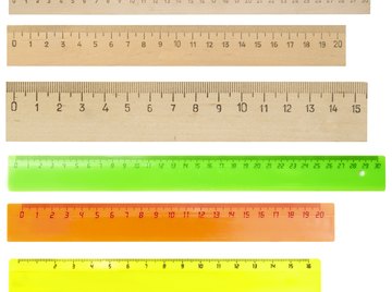 Ruler Inch , Centimeter and Millimeter Scale with Numbers for Apps