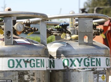 A pair of oxygen tanks.